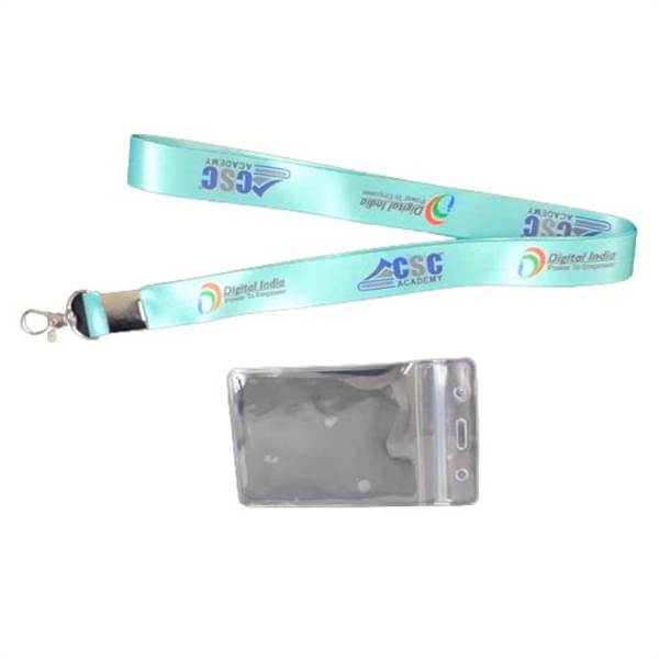 Deys Stationery Store CSC Digital India/ Lanyards/ Ribbons for ID Card with Holder- Blue